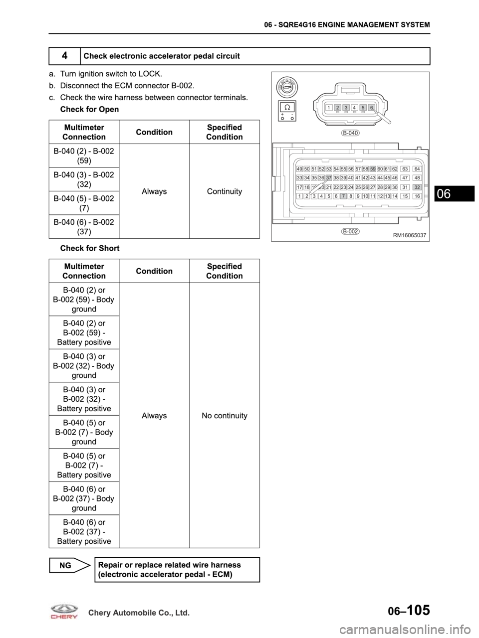 CHERY ARRIZO M16 2014 Service Repair Manual CHERY ARRIZO M16 2014 Service Repair Manual
