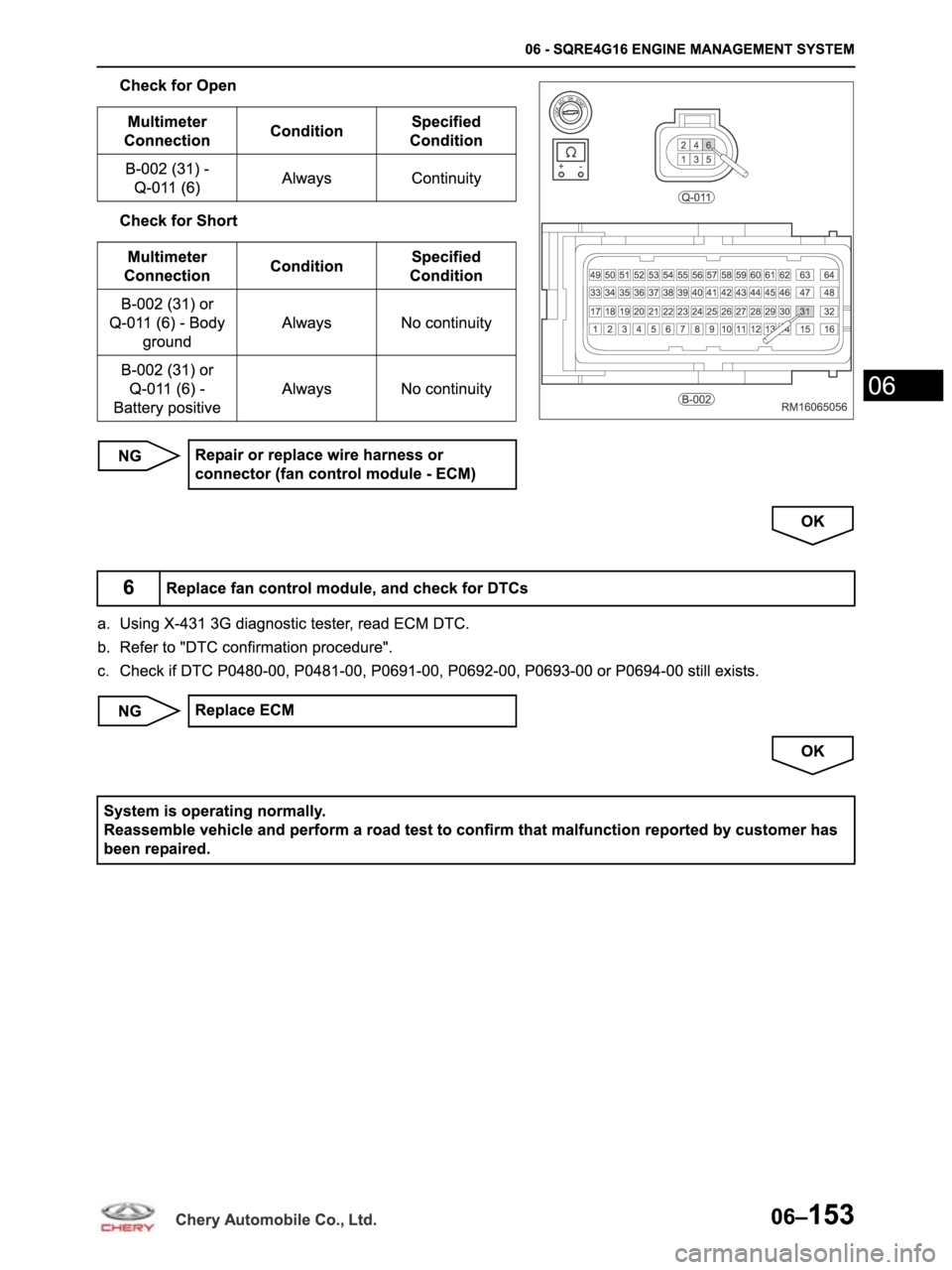 CHERY ARRIZO M16 2014 Service Repair Manual CHERY ARRIZO M16 2014 Service Repair Manual