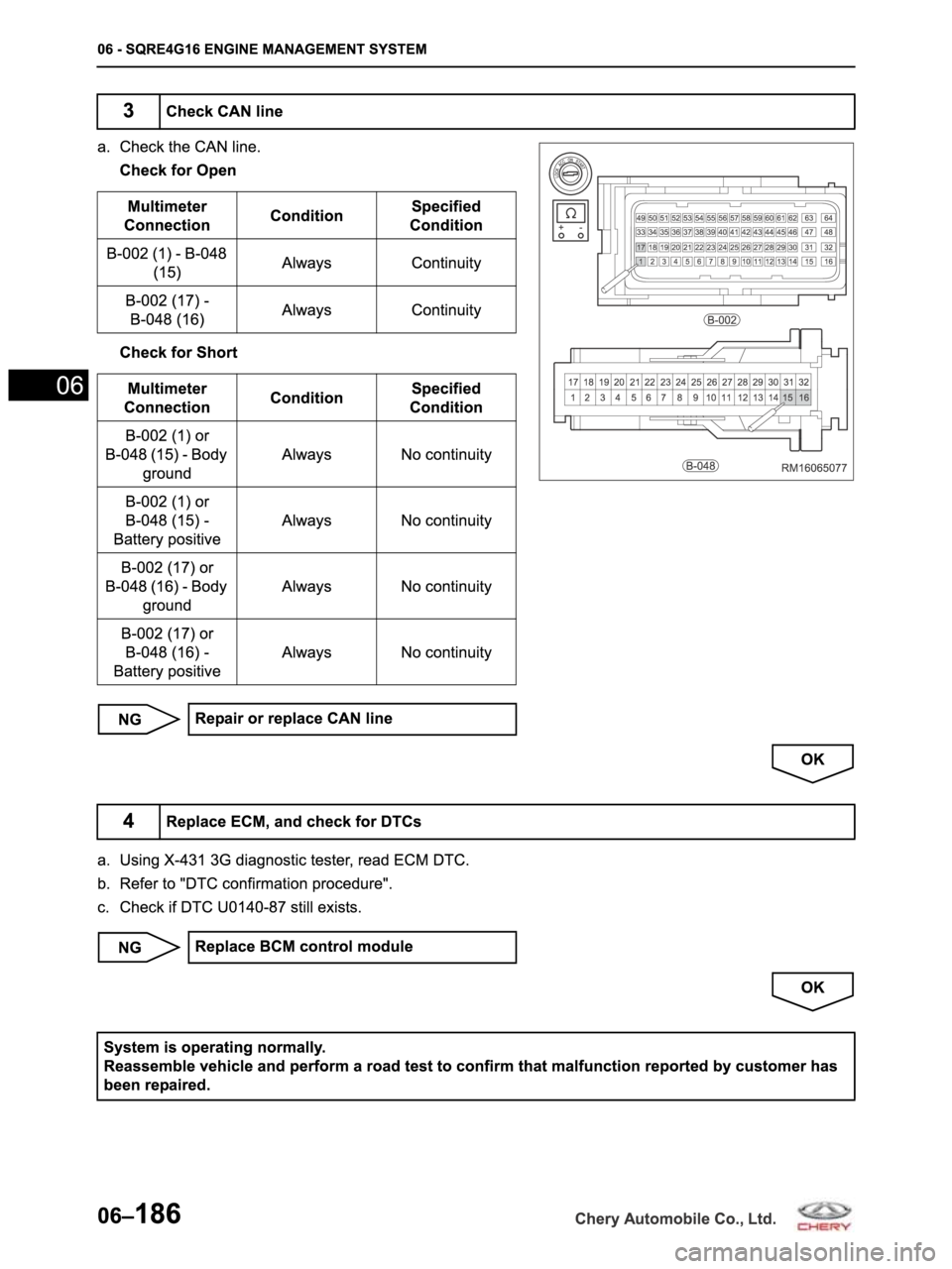 CHERY ARRIZO M16 2014  Service Repair Manual 