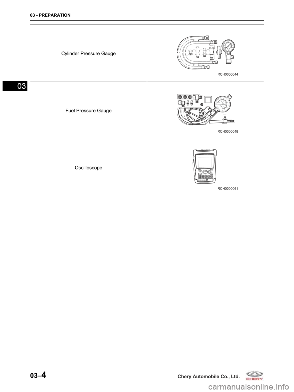 CHERY ARRIZO M16 2014 Service Owners Guide CHERY ARRIZO M16 2014 Service Owners Guide