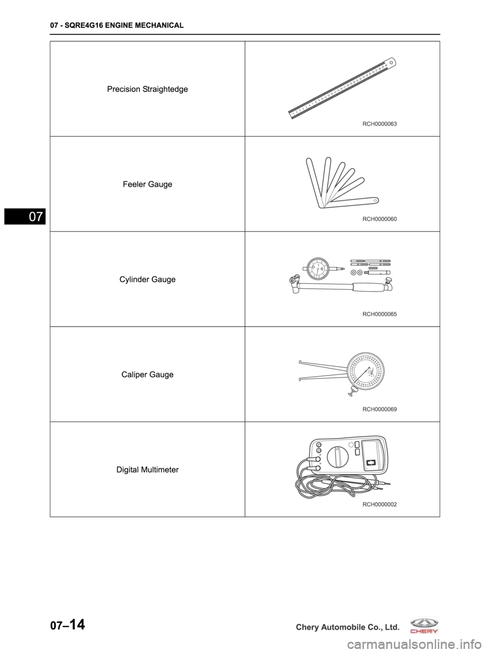 CHERY ARRIZO M16 2014 Service Repair Manual CHERY ARRIZO M16 2014 Service Repair Manual