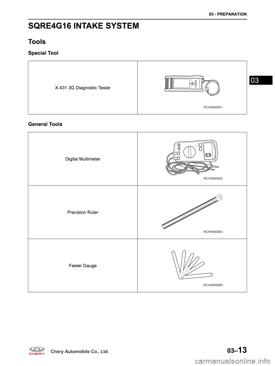 CHERY ARRIZO M16 2014 Service Service Manual CHERY ARRIZO M16 2014 Service Service Manual