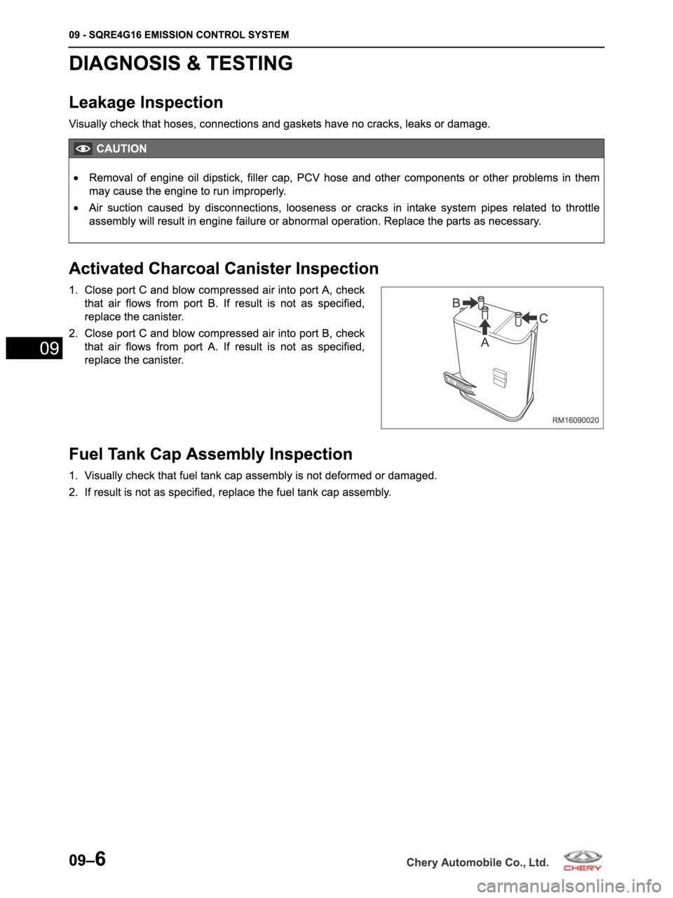 CHERY ARRIZO M16 2014 Service Repair Manual CHERY ARRIZO M16 2014 Service Repair Manual
