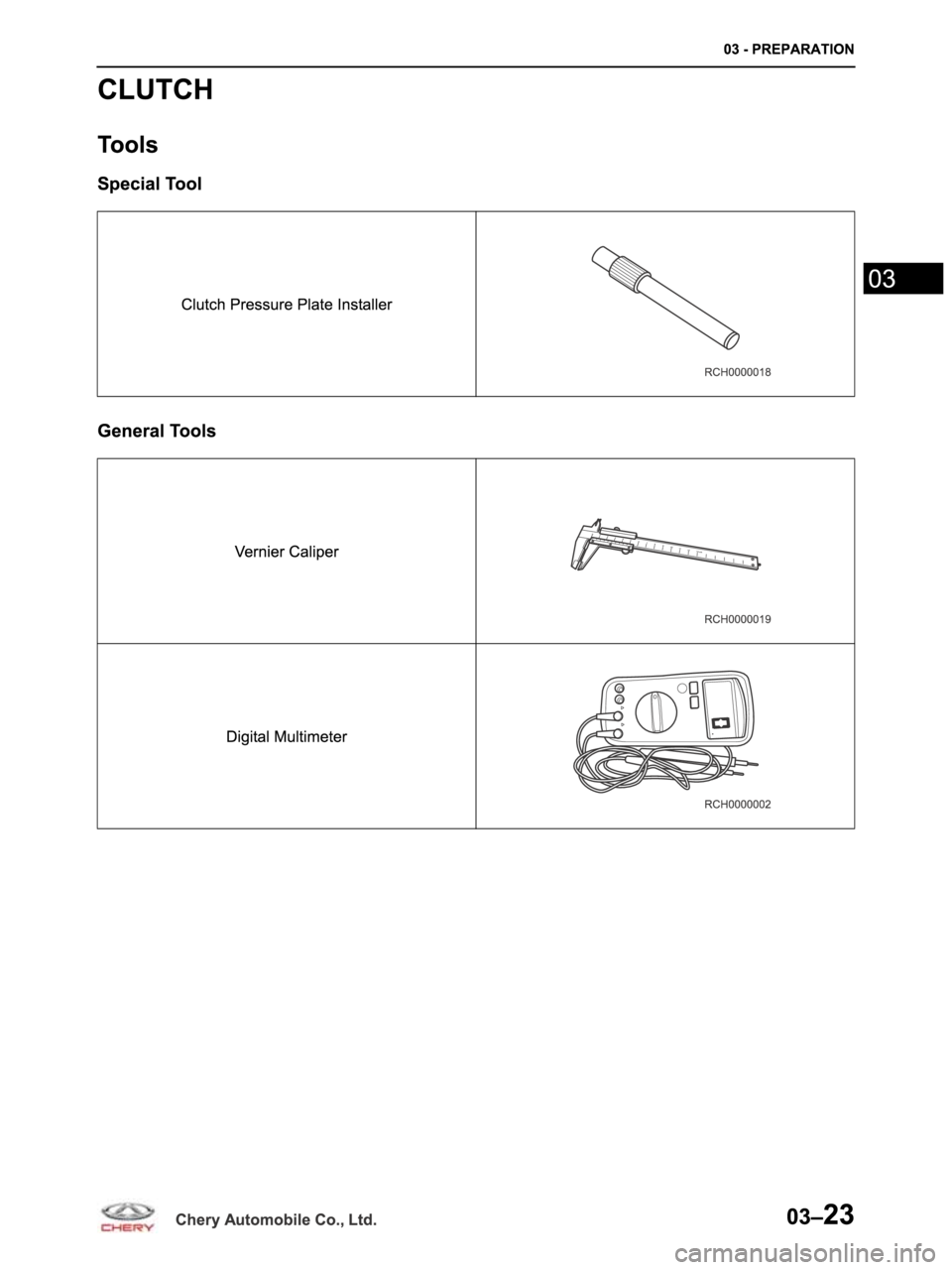 CHERY ARRIZO M16 2014  Service Workshop Manual 