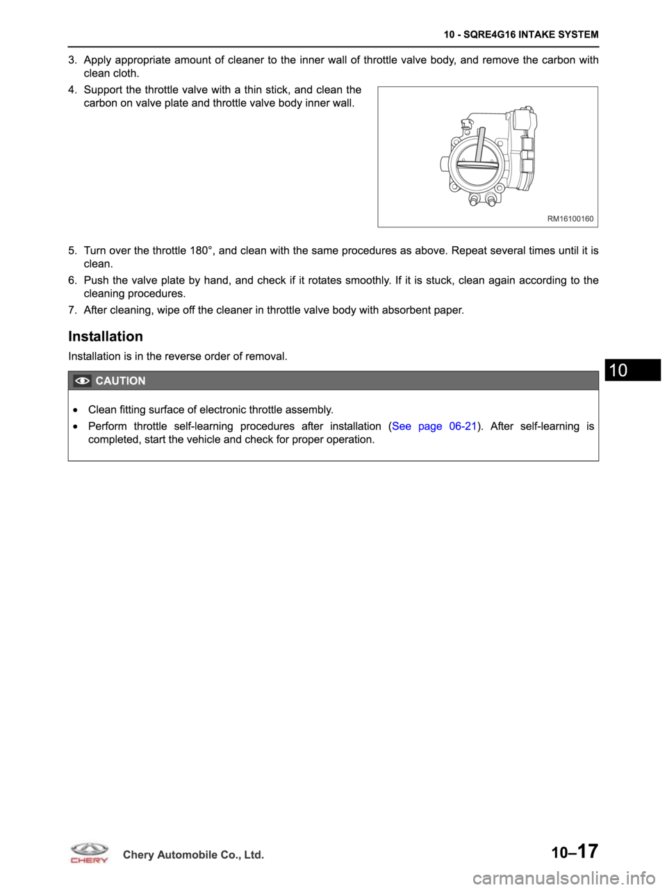 CHERY ARRIZO M16 2014 Service Repair Manual CHERY ARRIZO M16 2014 Service Repair Manual