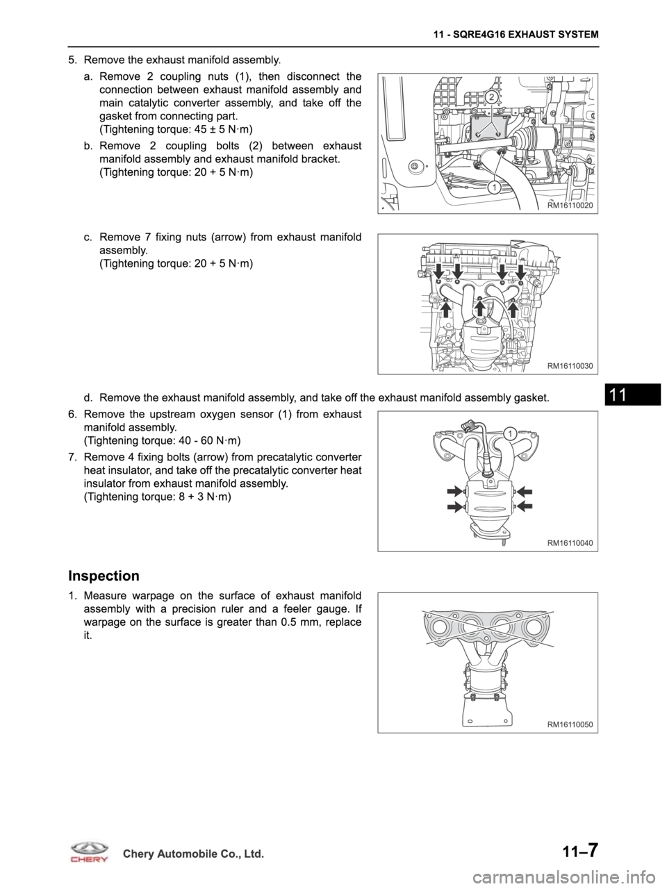 CHERY ARRIZO M16 2014 Service Repair Manual CHERY ARRIZO M16 2014 Service Repair Manual