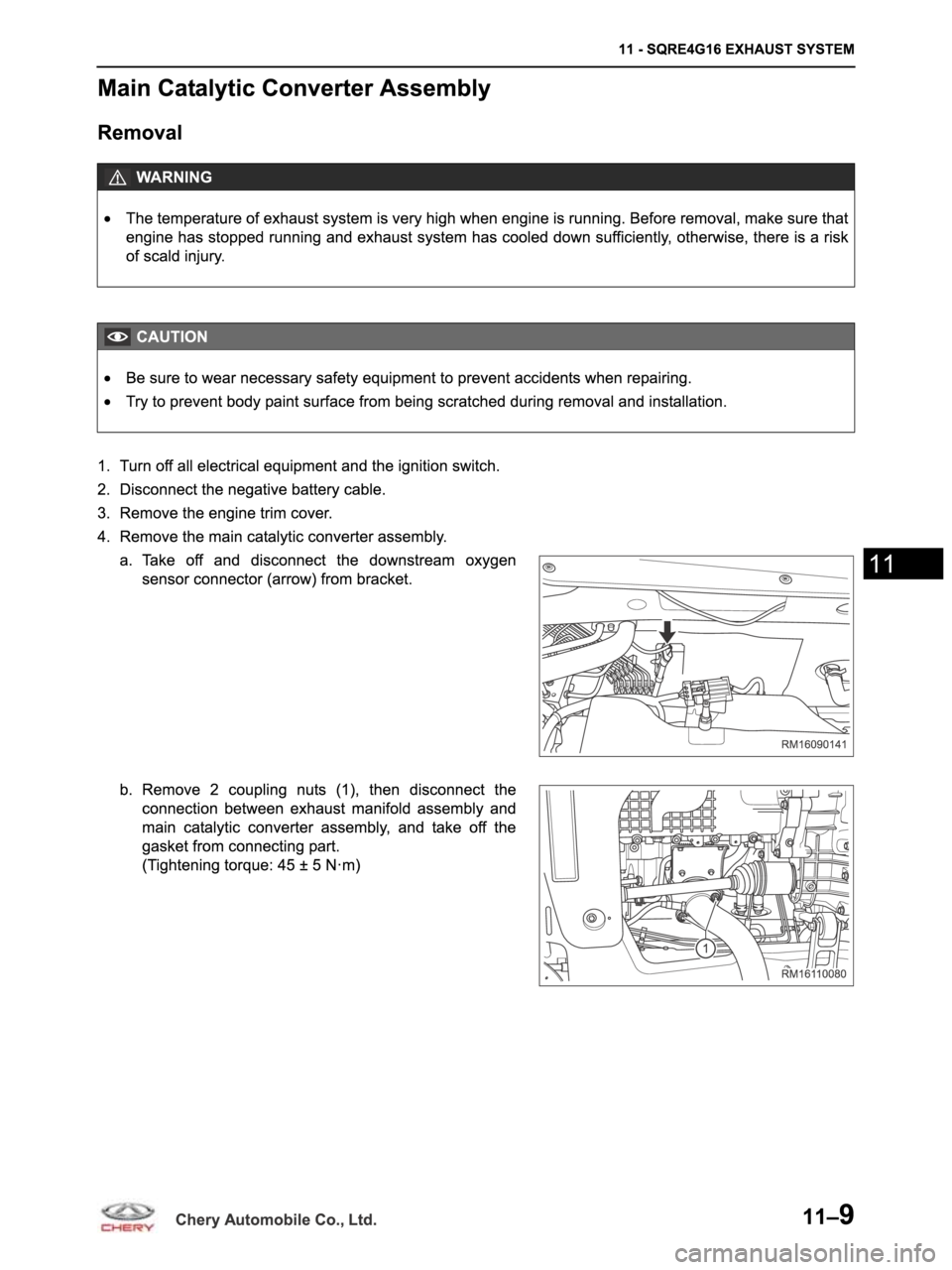 CHERY ARRIZO M16 2014 Service Repair Manual CHERY ARRIZO M16 2014 Service Repair Manual