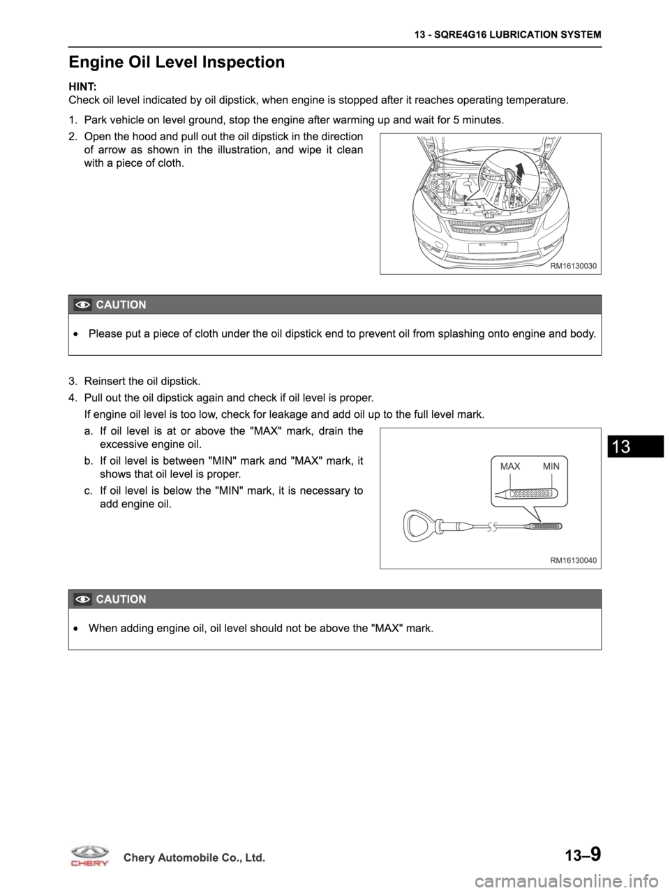 CHERY ARRIZO M16 2014 Service Repair Manual CHERY ARRIZO M16 2014 Service Repair Manual
