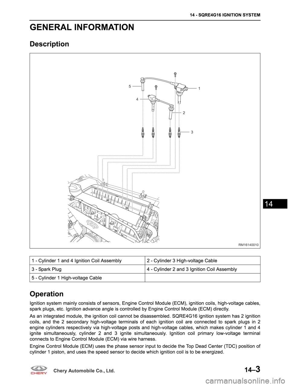 CHERY ARRIZO M16 2014 Service Repair Manual CHERY ARRIZO M16 2014 Service Repair Manual