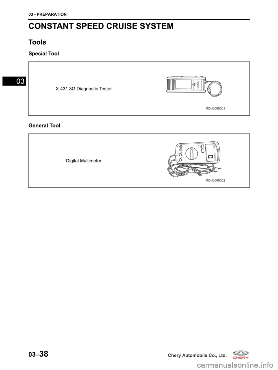 CHERY ARRIZO M16 2014  Service Manual PDF 