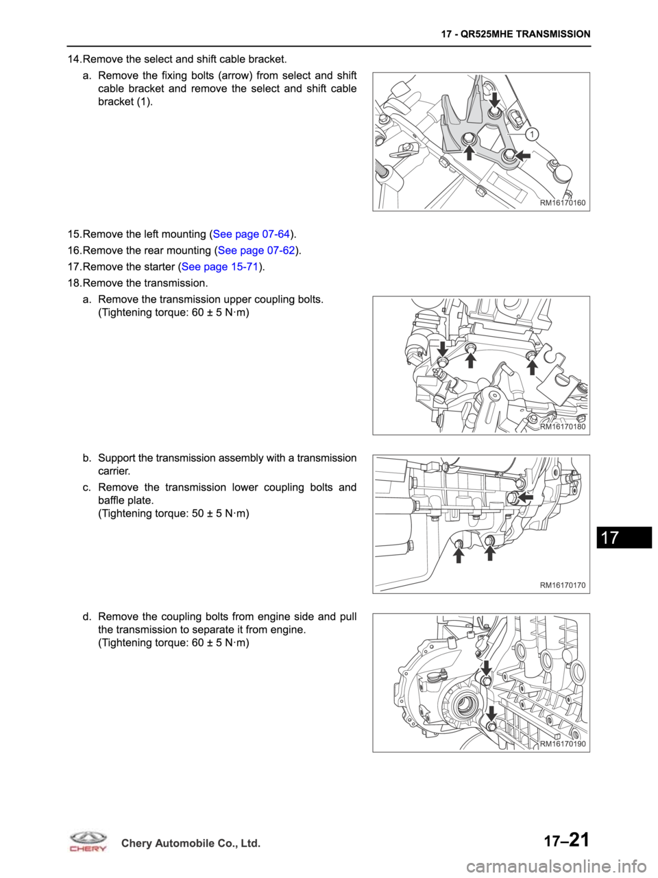 CHERY ARRIZO M16 2014 Service Repair Manual CHERY ARRIZO M16 2014 Service Repair Manual