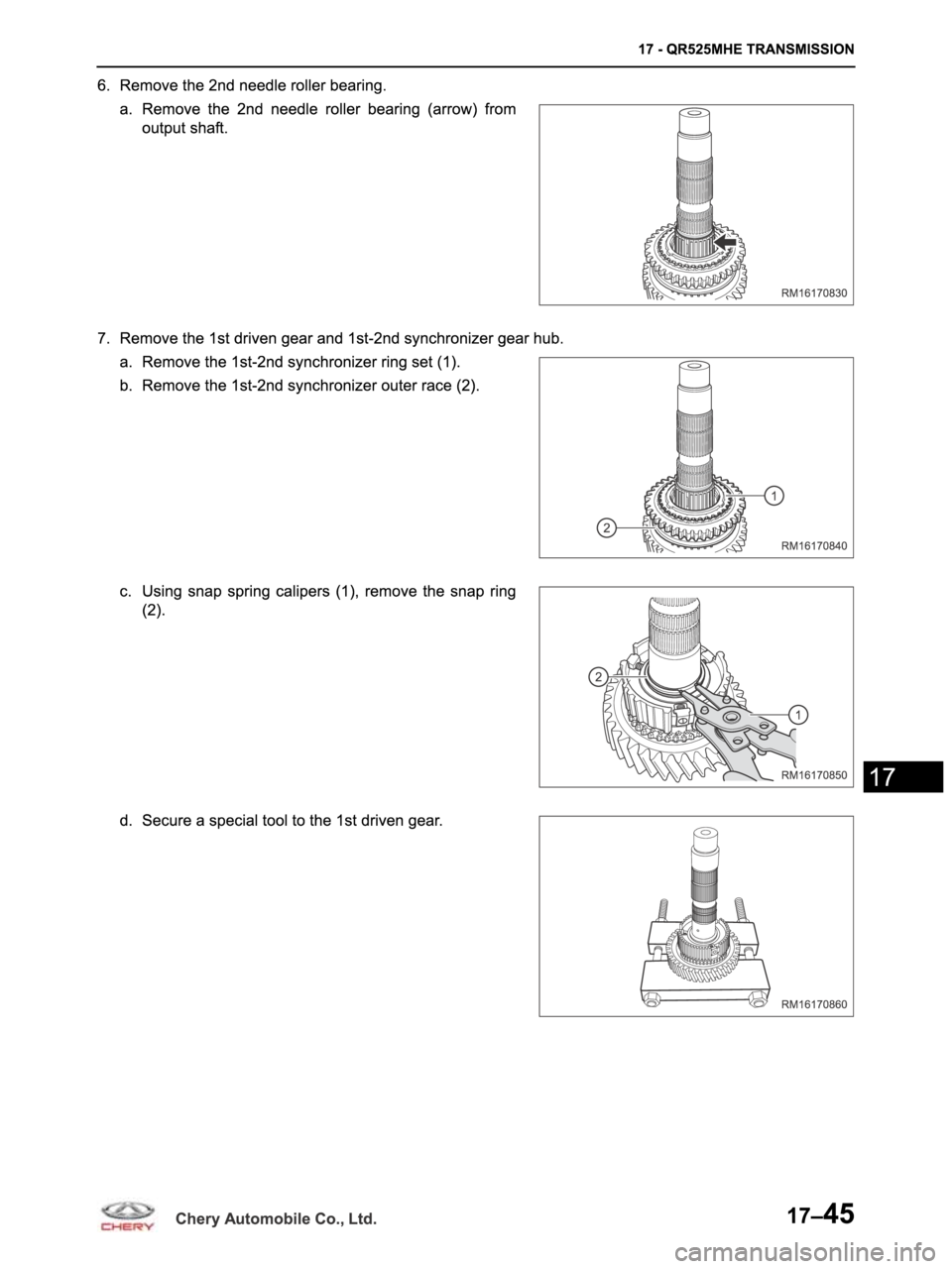 CHERY ARRIZO M16 2014 Service Repair Manual CHERY ARRIZO M16 2014 Service Repair Manual