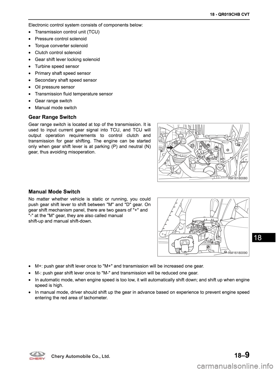 CHERY ARRIZO M16 2014 Service Repair Manual CHERY ARRIZO M16 2014 Service Repair Manual