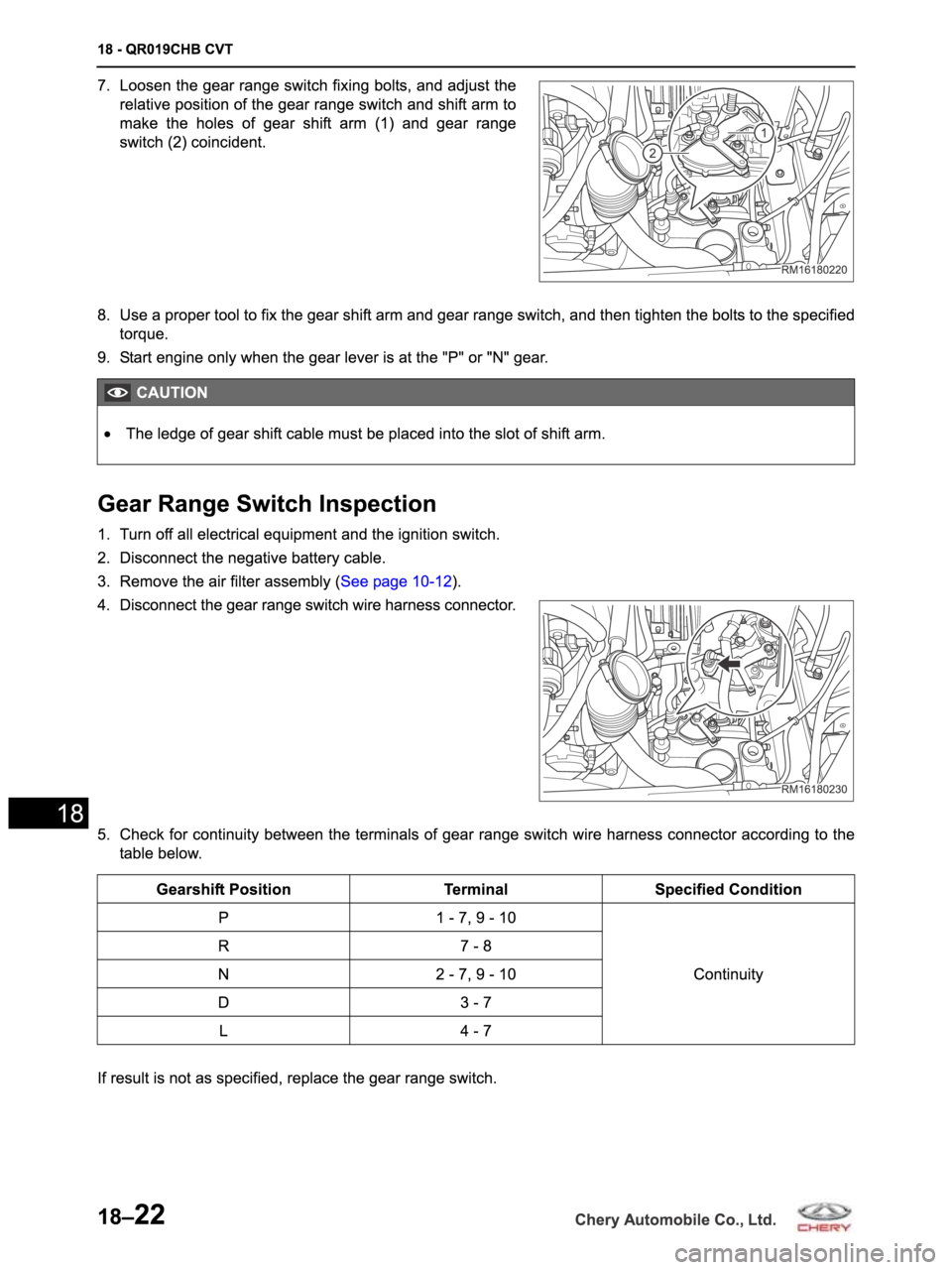 CHERY ARRIZO M16 2014 Service Repair Manual CHERY ARRIZO M16 2014 Service Repair Manual