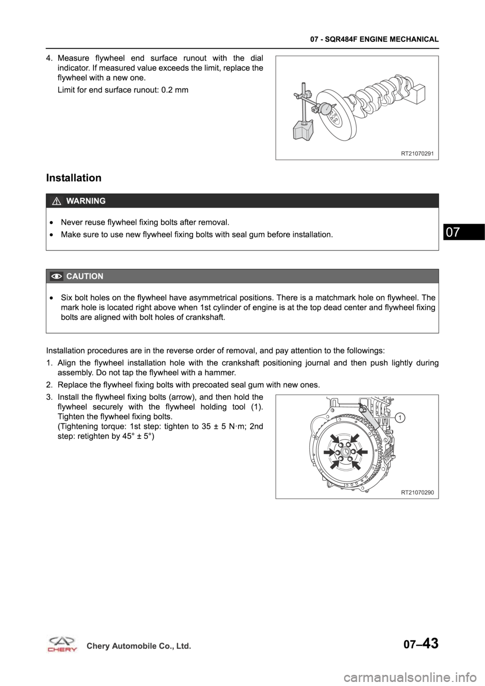 CHERY TIGGO 5 T21 2014  Service Repair Manual 