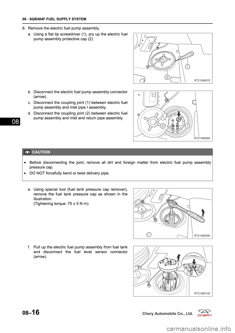 CHERY TIGGO 5 T21 2014 Service Repair Manual CHERY TIGGO 5 T21 2014 Service Repair Manual
