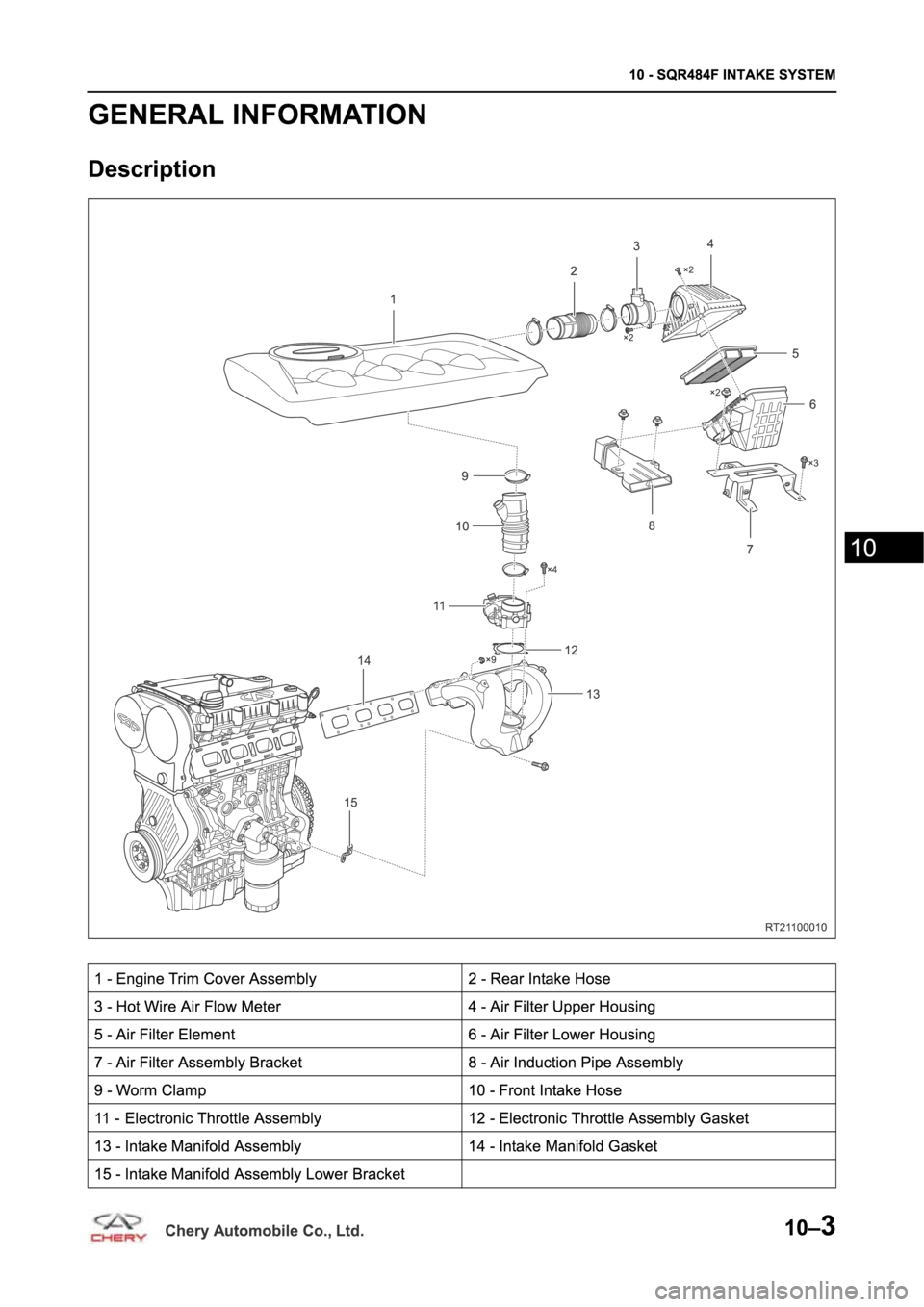 CHERY TIGGO 5 T21 2014  Service Repair Manual 