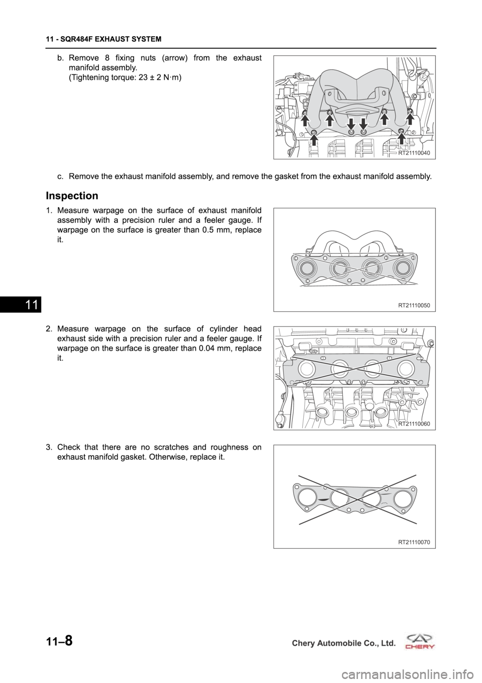 CHERY TIGGO 5 T21 2014  Service Repair Manual 