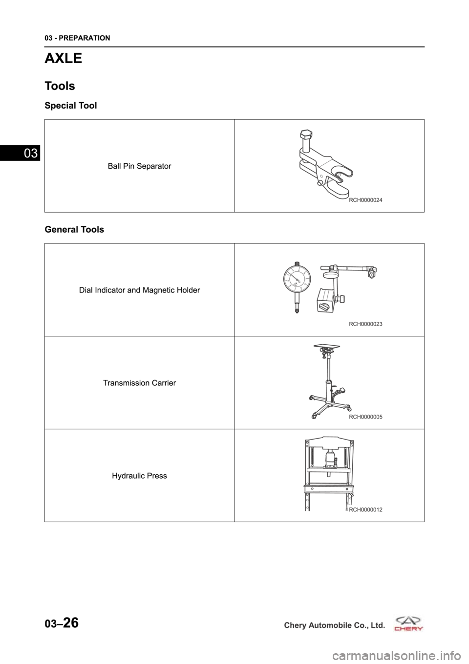 CHERY TIGGO 5 T21 2014  Service Manual PDF 