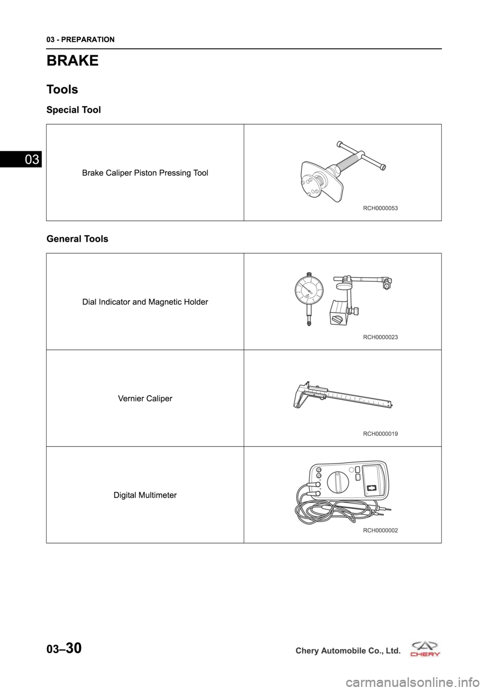CHERY TIGGO 5 T21 2014  Service Manual PDF 