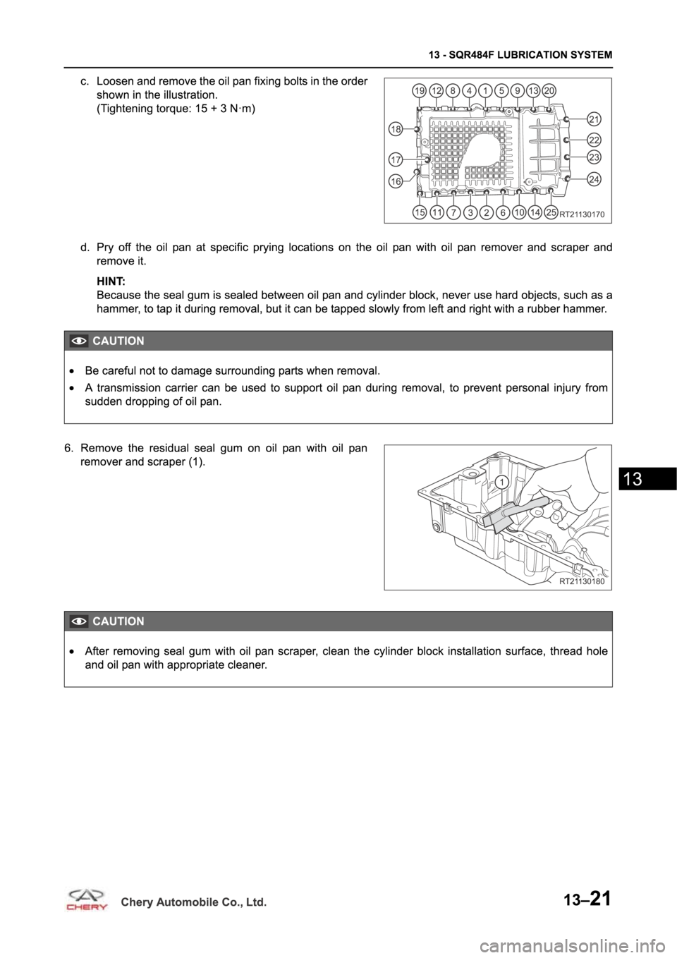 CHERY TIGGO 5 T21 2014  Service Repair Manual 
