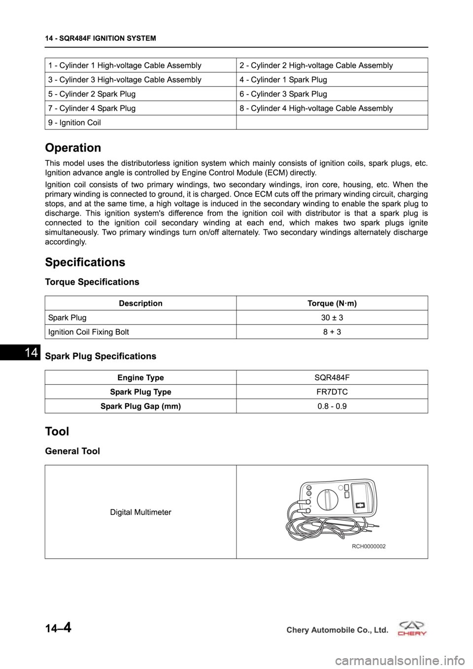 CHERY TIGGO 5 T21 2014 Service Repair Manual CHERY TIGGO 5 T21 2014 Service Repair Manual