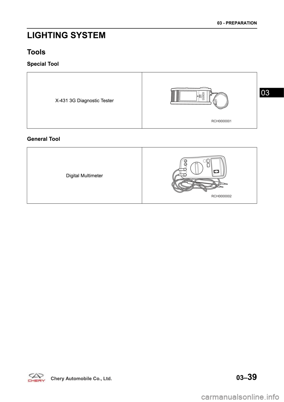 CHERY TIGGO 5 T21 2014  Service Manual PDF 