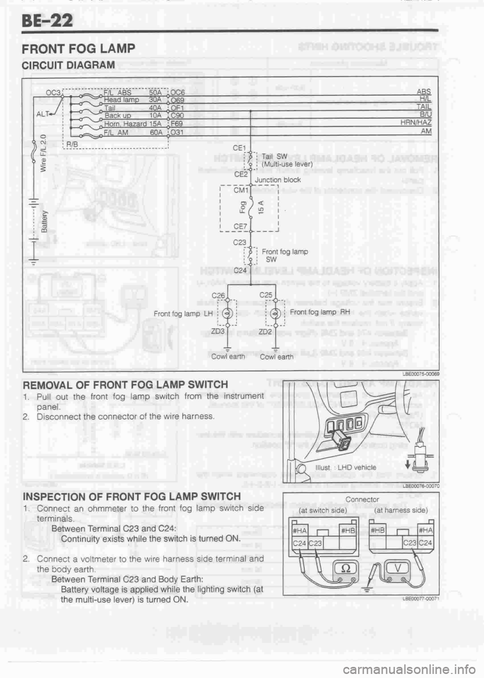 DAIHATSU CUORE 1998  Service Owners Guide 