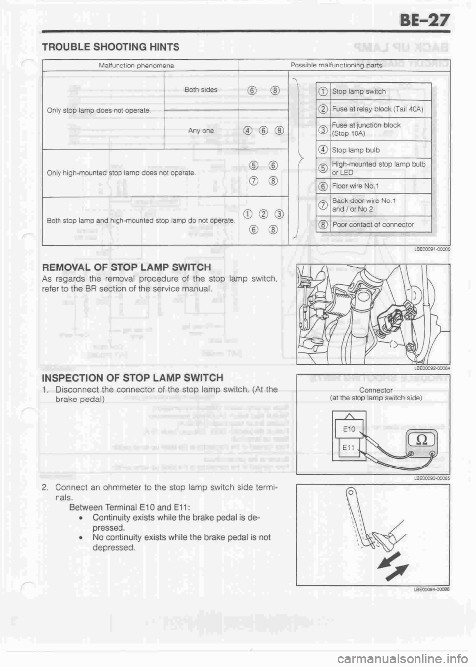 DAIHATSU CUORE 1998  Service Owners Guide 