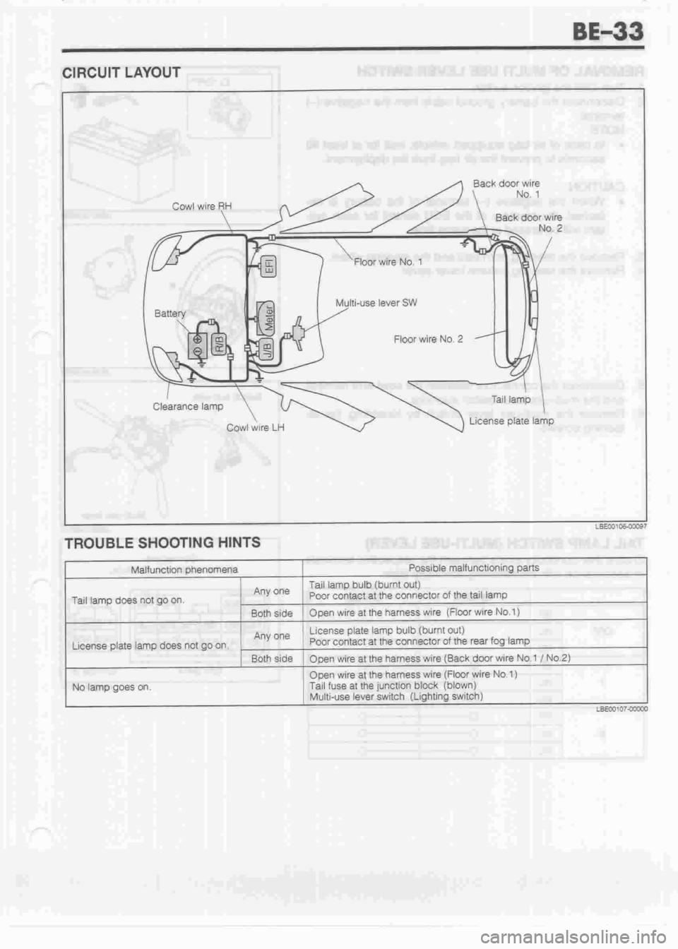 DAIHATSU CUORE 1998  Service Service Manual 