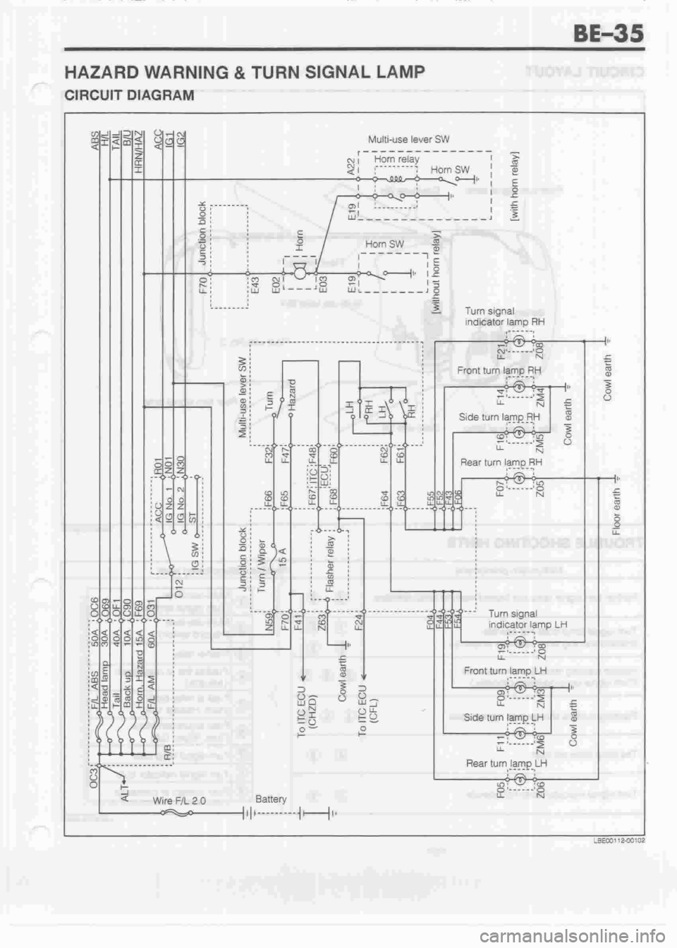 DAIHATSU CUORE 1998  Service Service Manual 