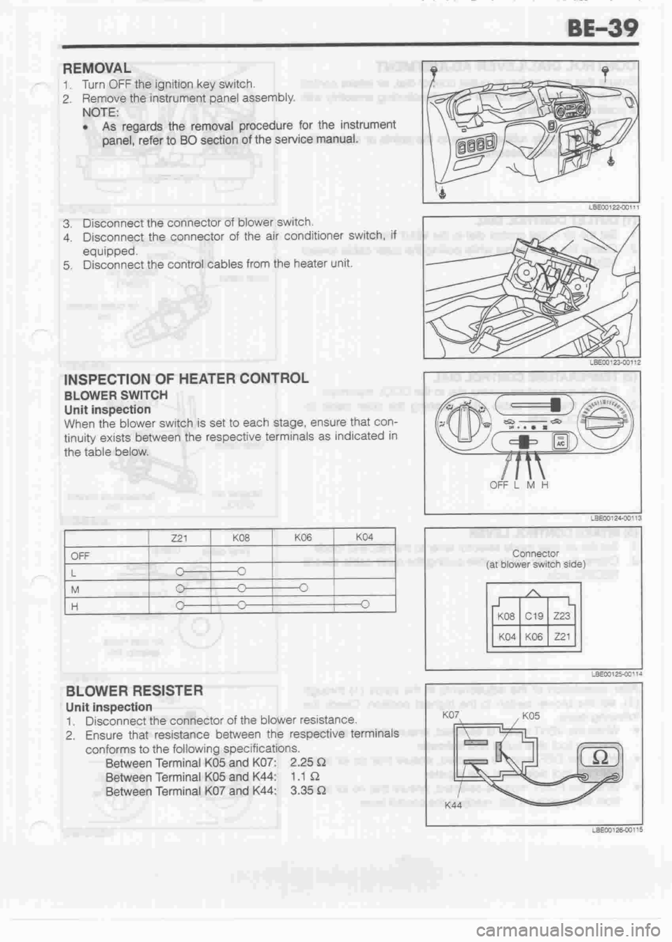 DAIHATSU CUORE 1998  Service Workshop Manual 