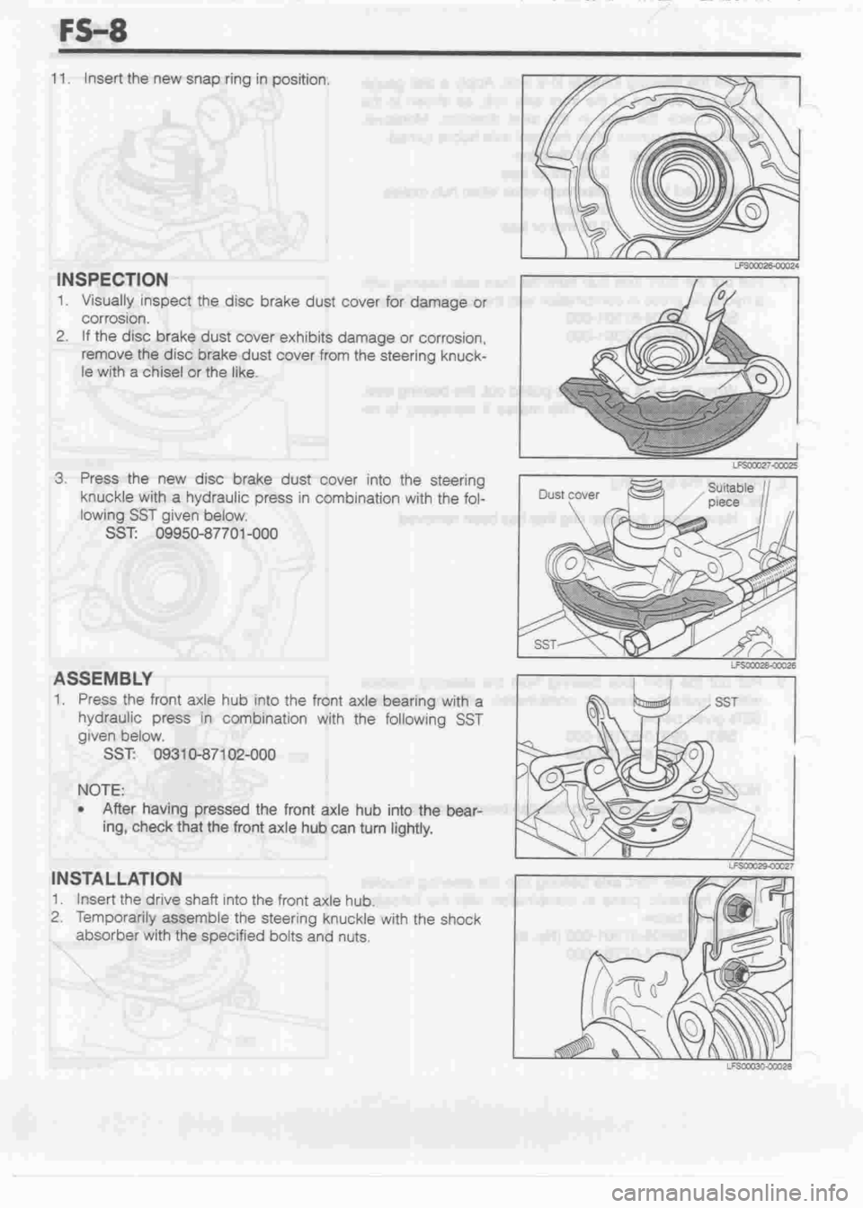 DAIHATSU MIRA 1998  Service Repair Manual 