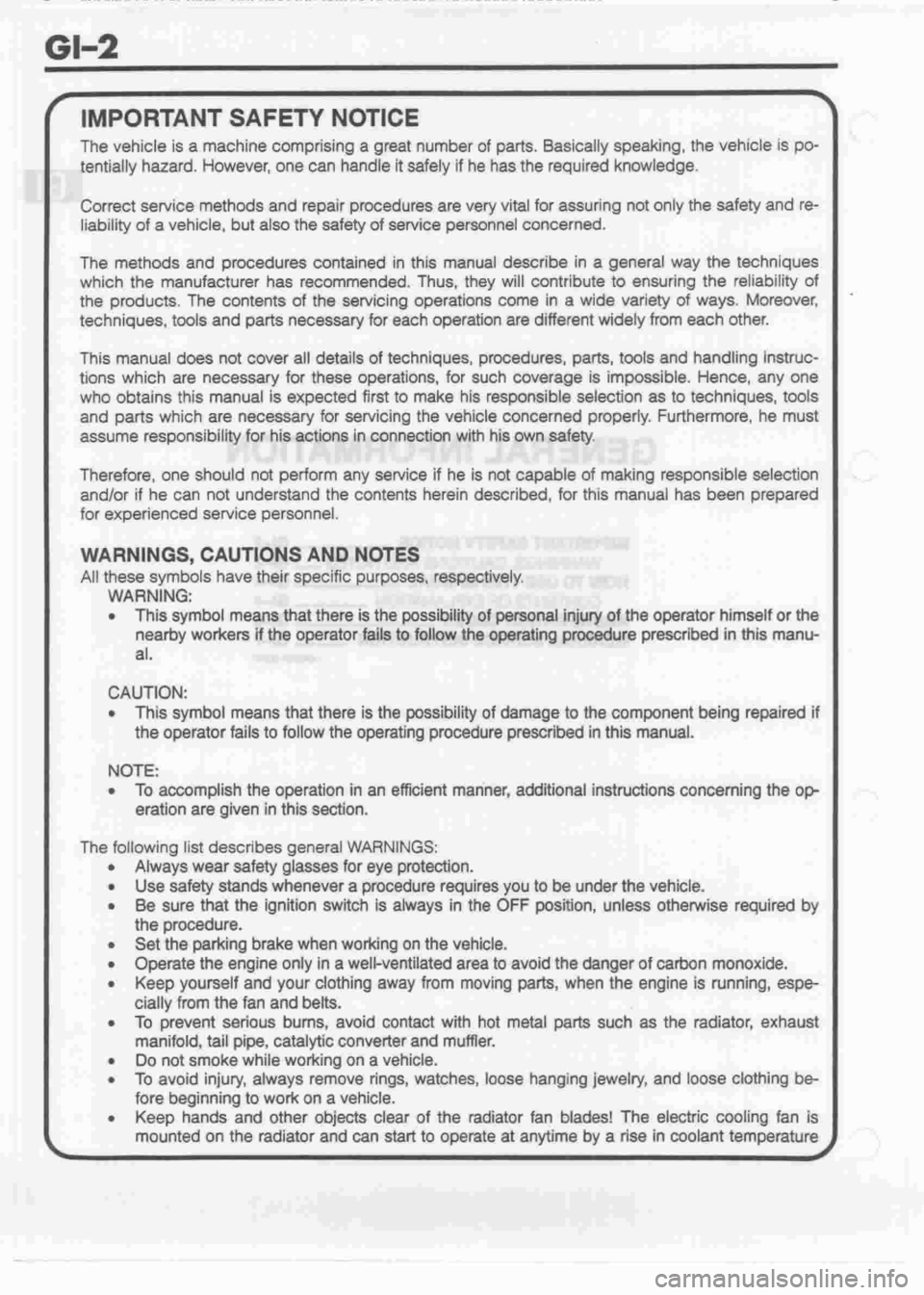 DAIHATSU MIRA 1998 Service Repair Manual DAIHATSU MIRA 1998 Service Repair Manual