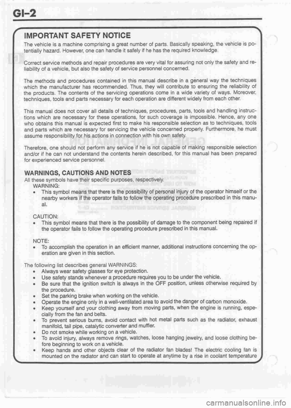 DAIHATSU MIRA 1998 Service Repair Manual DAIHATSU MIRA 1998 Service Repair Manual
