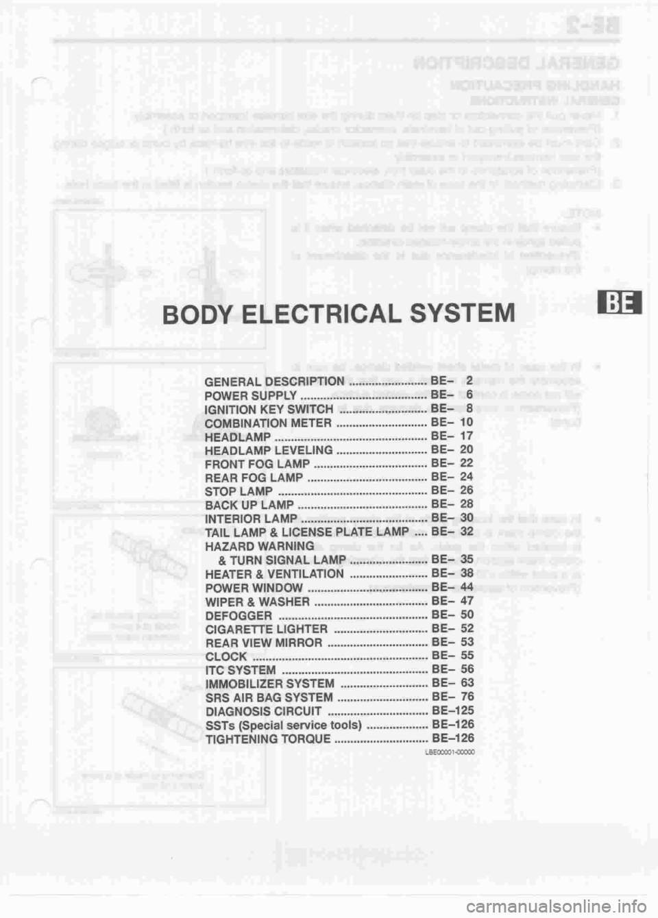 DAIHATSU MOTOR 1998  Service User Guide 