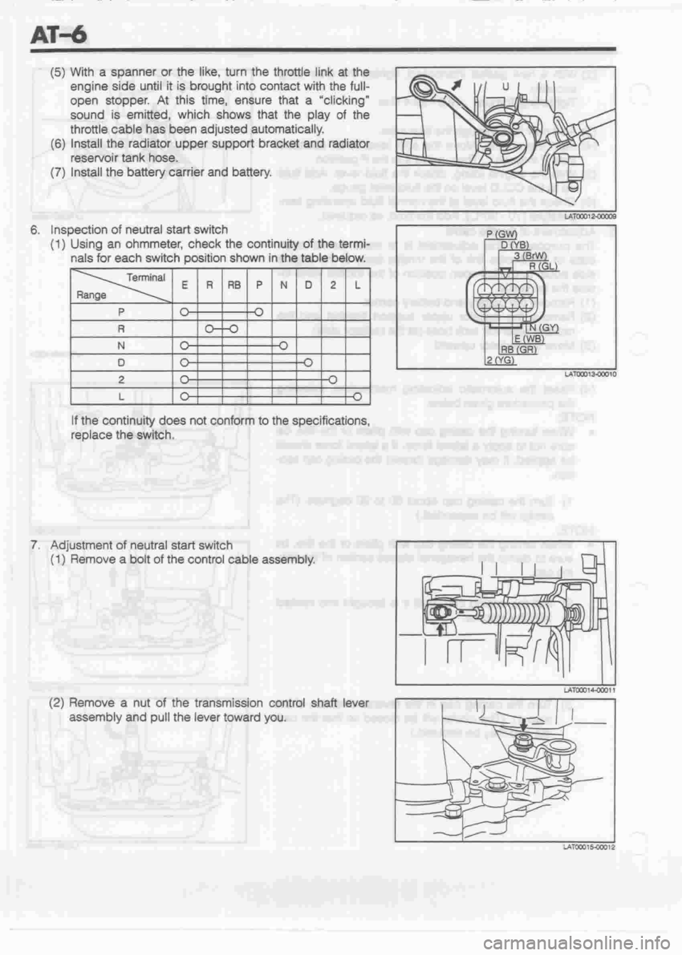 DAIHATSU MOTOR 1998  Service Repair Manual 