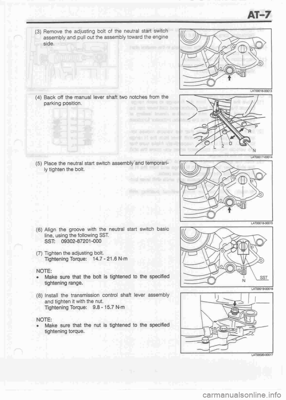 DAIHATSU MOTOR 1998  Service Repair Manual 