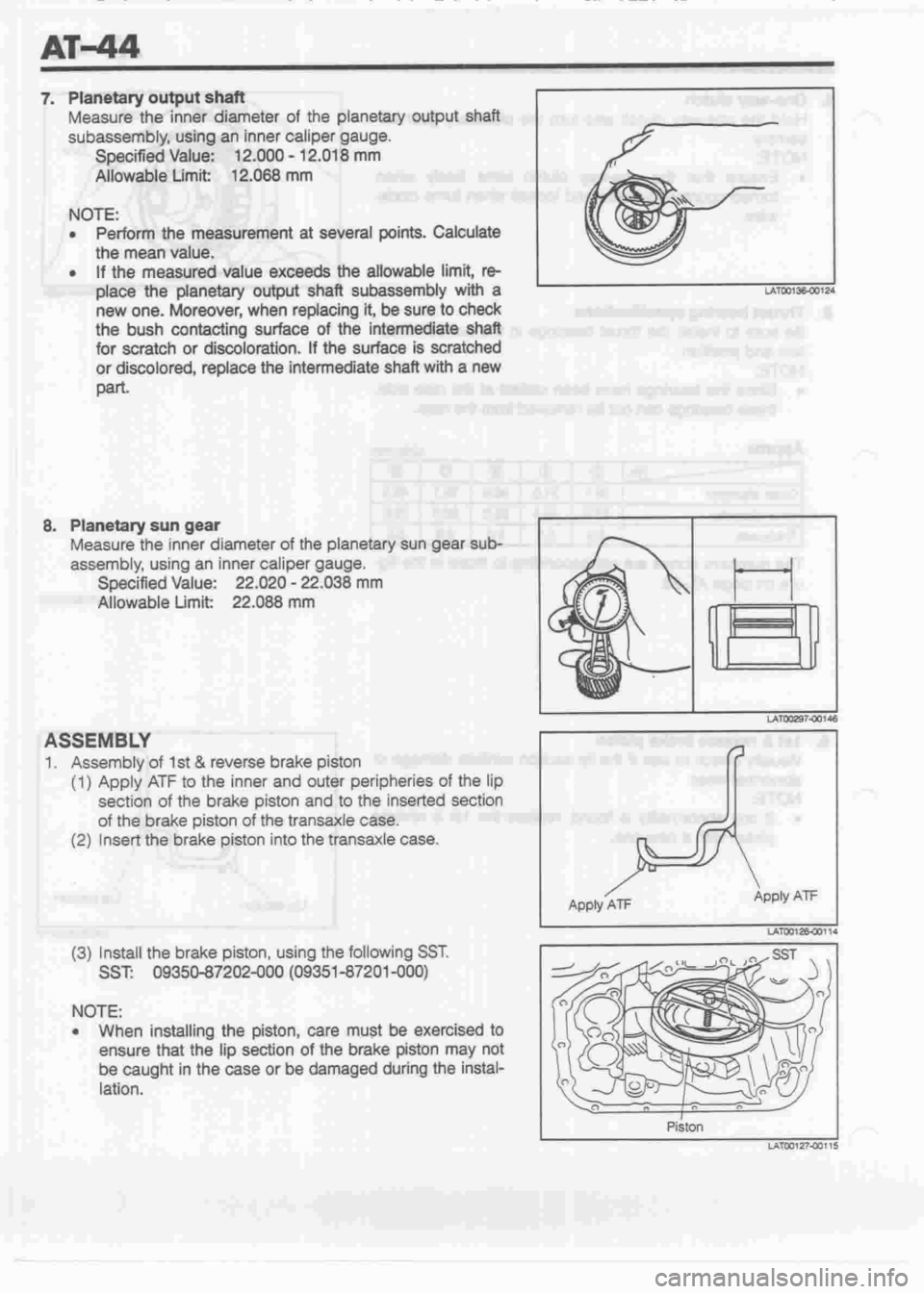 DAIHATSU MOTOR 1998 Service Repair Manual DAIHATSU MOTOR 1998 Service Repair Manual