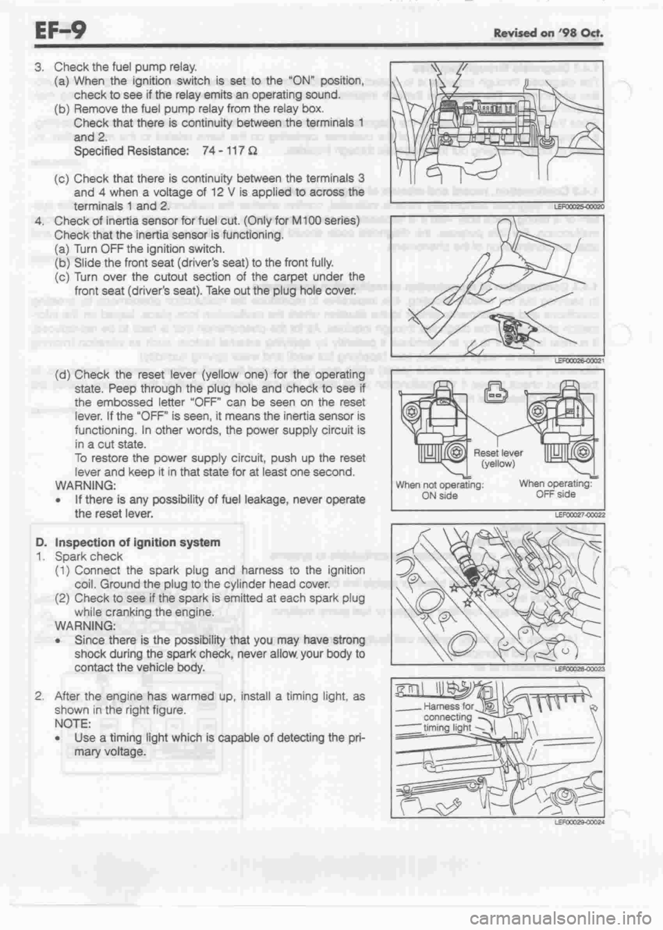 DAIHATSU MOTOR 1998 Service Repair Manual DAIHATSU MOTOR 1998 Service Repair Manual