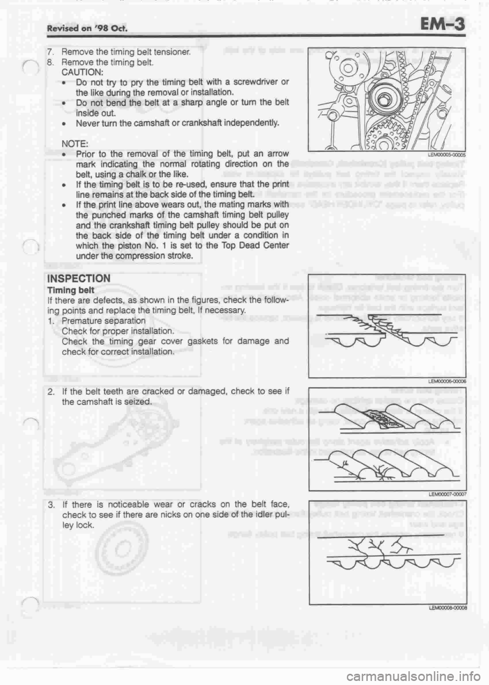 DAIHATSU MOTOR 1998 Service Repair Manual DAIHATSU MOTOR 1998 Service Repair Manual
