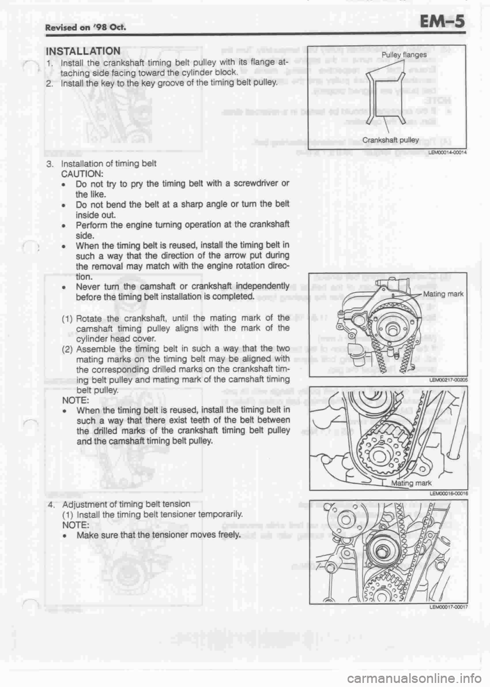 DAIHATSU MOTOR 1998 Service Repair Manual DAIHATSU MOTOR 1998 Service Repair Manual