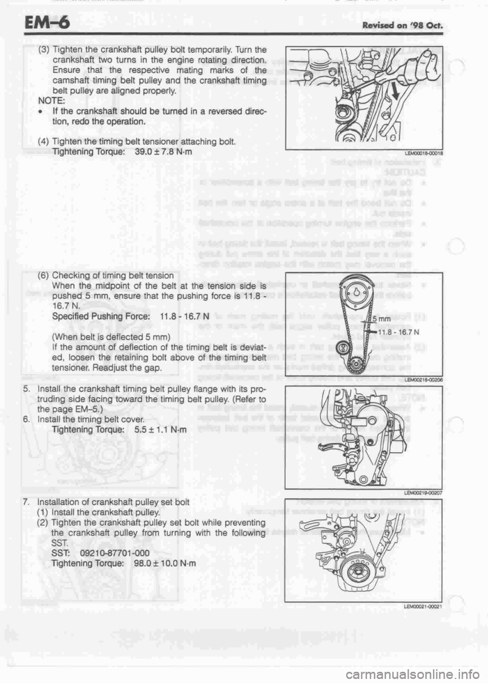 DAIHATSU MOTOR 1998 Service Repair Manual DAIHATSU MOTOR 1998 Service Repair Manual