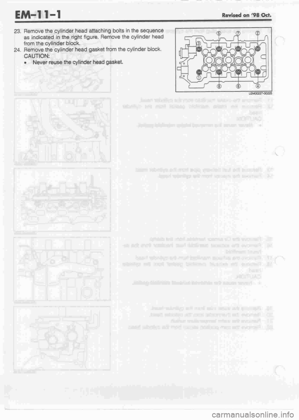 DAIHATSU MOTOR 1998 Service Repair Manual DAIHATSU MOTOR 1998 Service Repair Manual