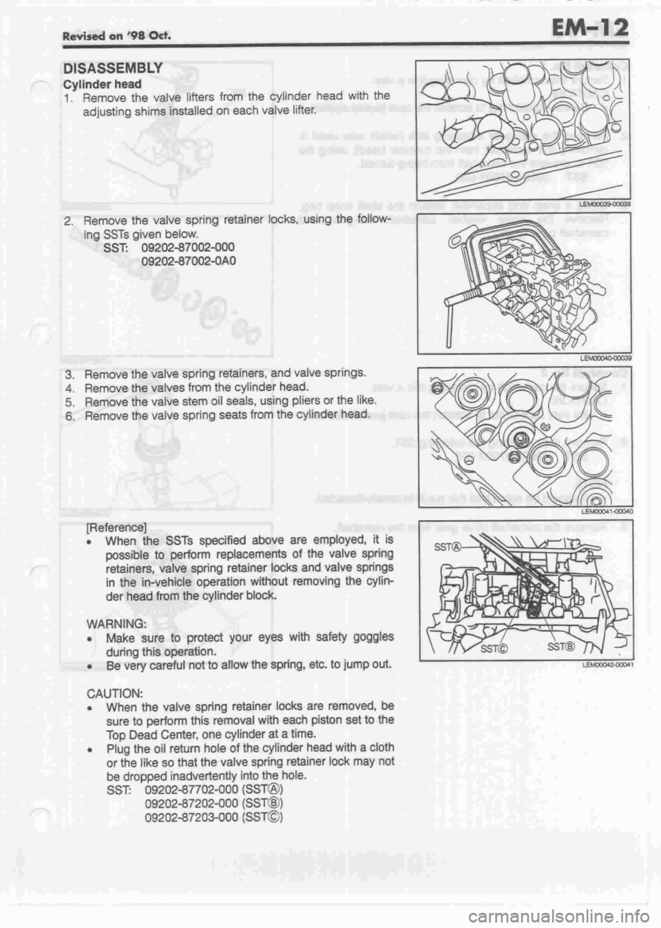 DAIHATSU MOTOR 1998 Service Repair Manual DAIHATSU MOTOR 1998 Service Repair Manual