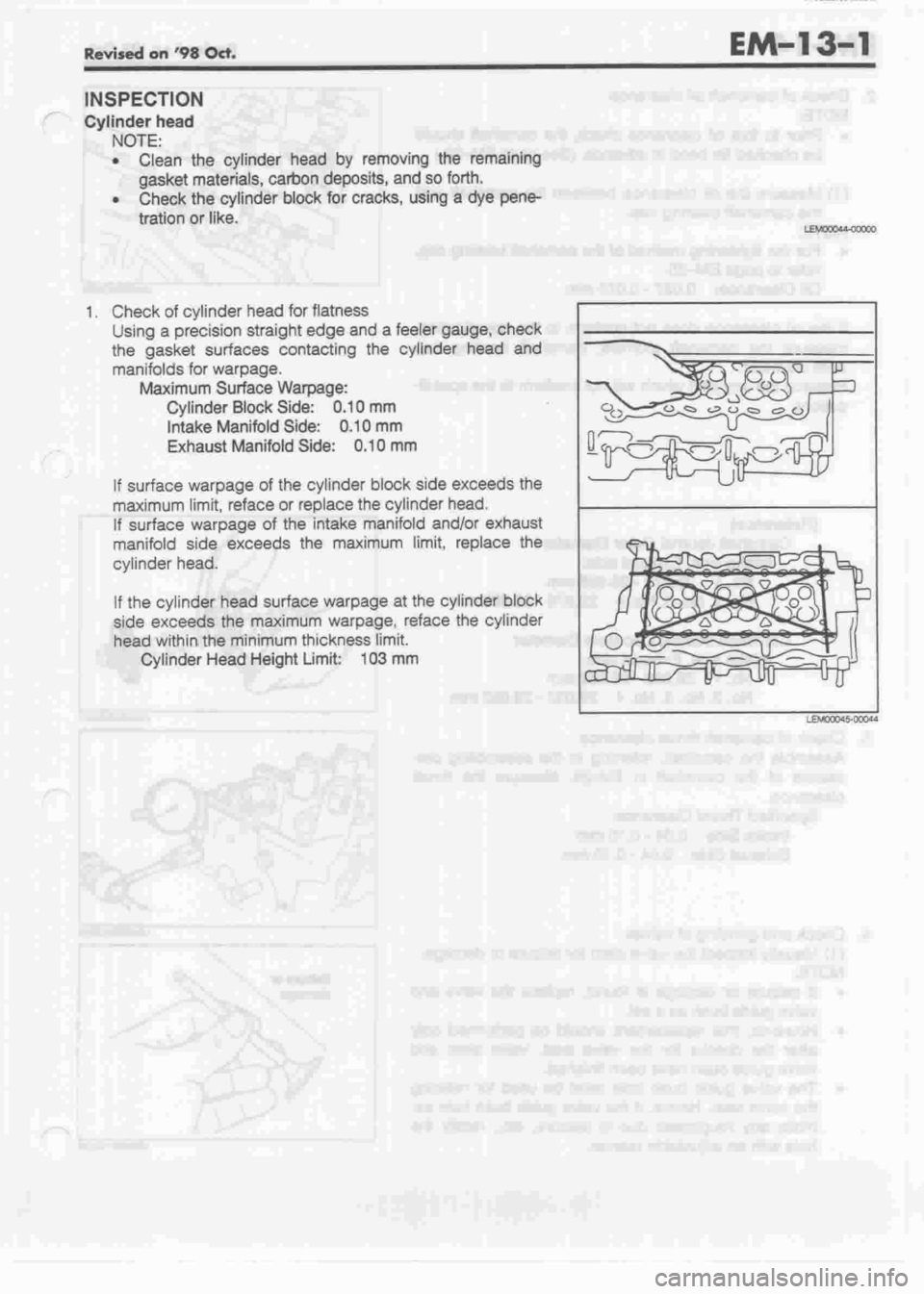 DAIHATSU MOTOR 1998 Service Repair Manual DAIHATSU MOTOR 1998 Service Repair Manual