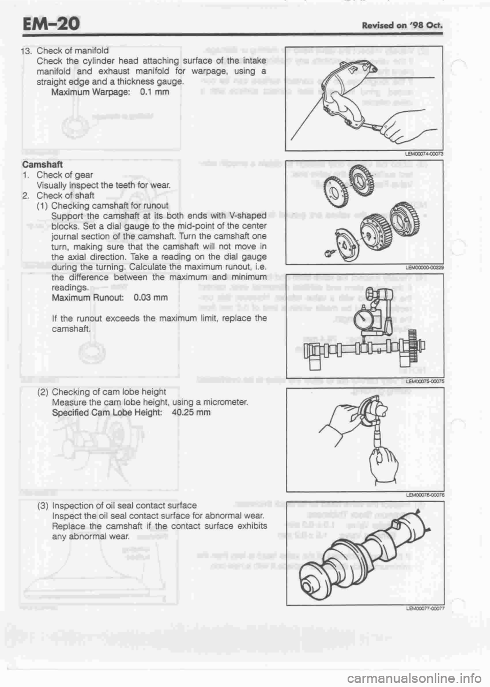 DAIHATSU MOTOR 1998 Service Repair Manual DAIHATSU MOTOR 1998 Service Repair Manual