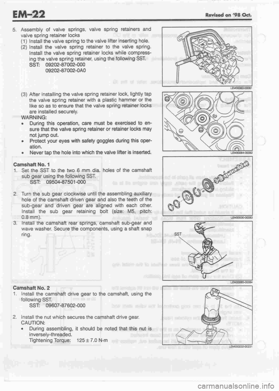 DAIHATSU MOTOR 1998 Service Repair Manual DAIHATSU MOTOR 1998 Service Repair Manual