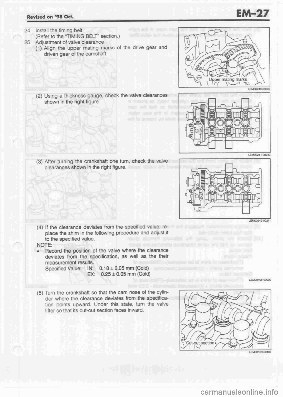 DAIHATSU MOTOR 1998 Service Repair Manual DAIHATSU MOTOR 1998 Service Repair Manual
