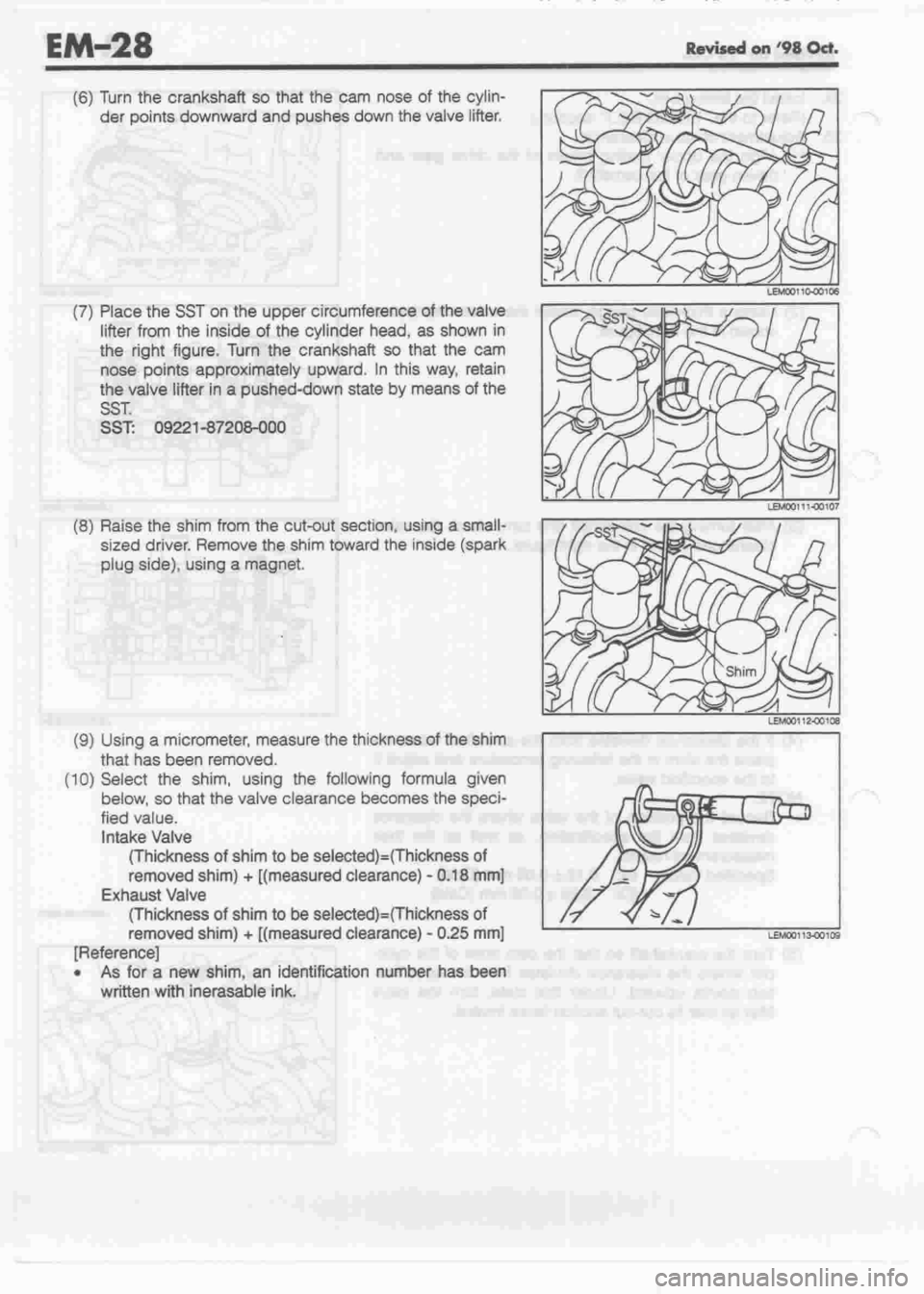 DAIHATSU MOTOR 1998 Service Repair Manual DAIHATSU MOTOR 1998 Service Repair Manual